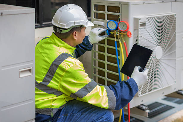 Professional Emergency Hvac Repair technician working in Hillsborough, NJ
